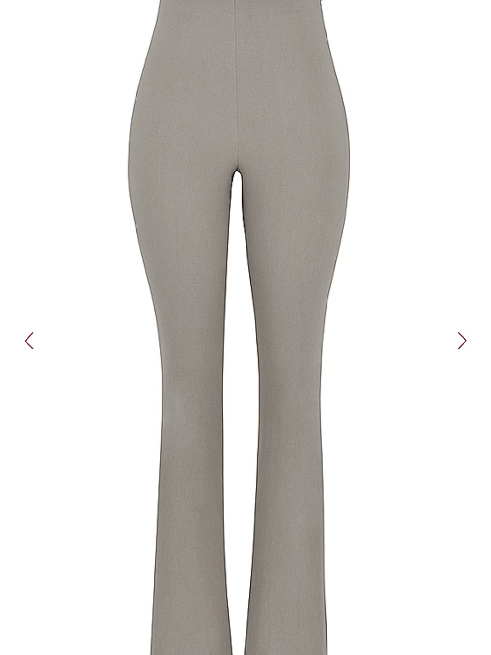 House of CB Taupe High-Waist Flare Pants